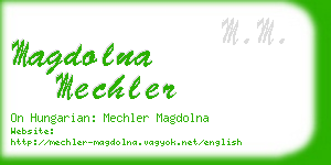 magdolna mechler business card